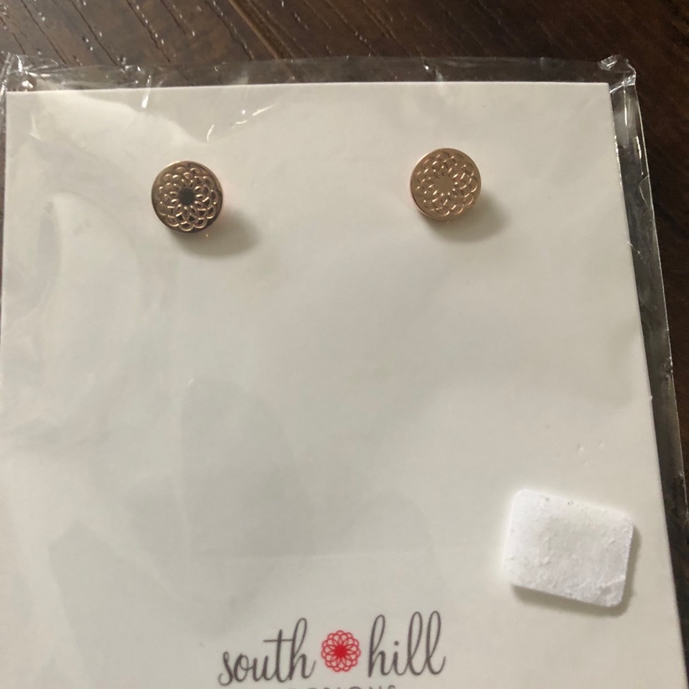 Rose gold studs
